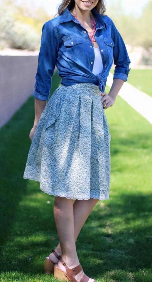 Wedgwood Skirt Pattern by Straight Stitch Designs