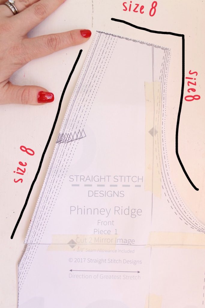 Adjusting the Phinney Ridge for a Larger Bust - Straight Stitch Designs